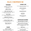 CHOP MENU: Max Rochester